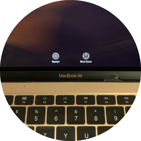 Bottom Glass Strip Under Screen / Bottom Glass Bezel With Logo - MacBook Pro 15" / 16" Retina 2016-2019 (A1707/A1990/A2141)